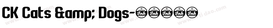 CK Cats & Dogs字体转换